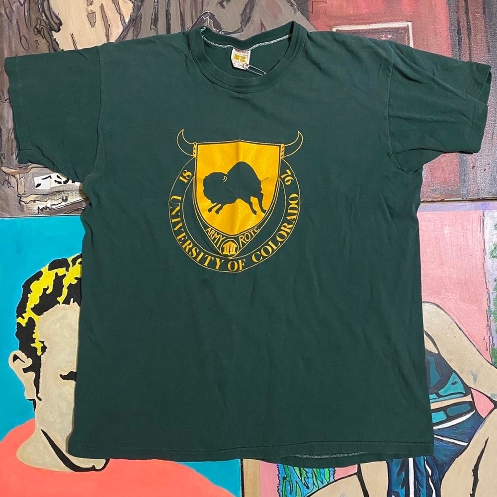 Vintage 70s University Of Colorado Army ROTC T Shirt
